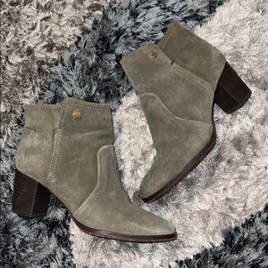 Tory Burch olive green booties size 6.5